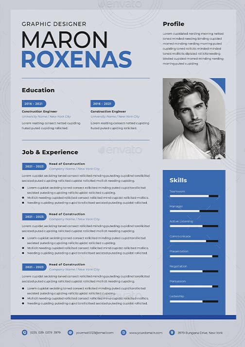 Free Resume Template Design Download